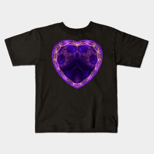 Dark Galactic Heart Kids T-Shirt